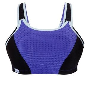 Glamorise Purple and Black Sports Bra